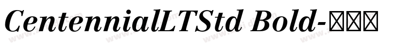 CentennialLTStd Bold字体转换